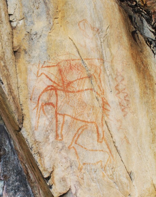 rock painting closeup