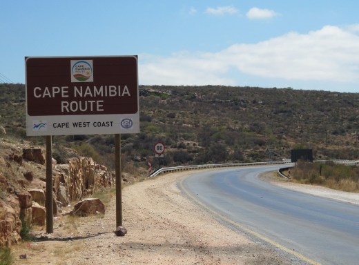 Cape Namibia sign