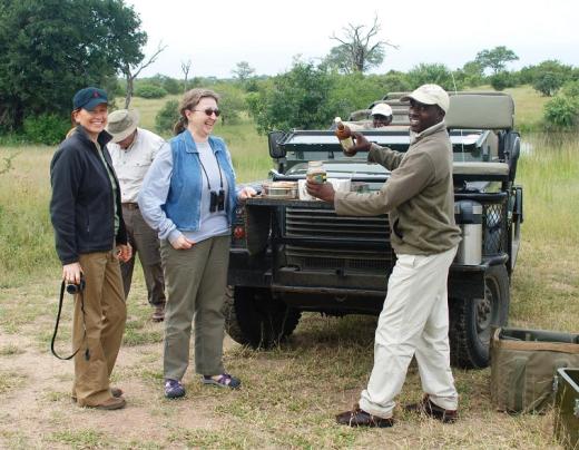 Julius makes coffee.