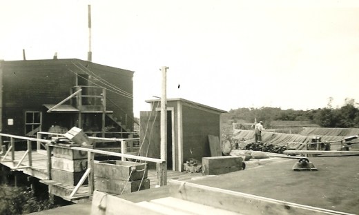 Fish nets at the dock, on the Columbia River.