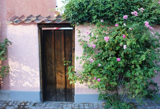 Front door to a home in Visby