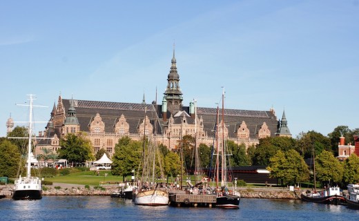 Nordiska Museum as seen from the ferry on our way into Stockholm harbour