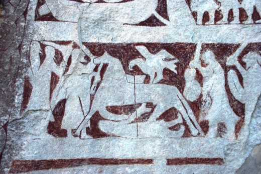 Bunge Museet picture stone detail