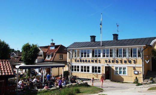 Sandhamn Vardhus, a popular eating spot with very good fish soup