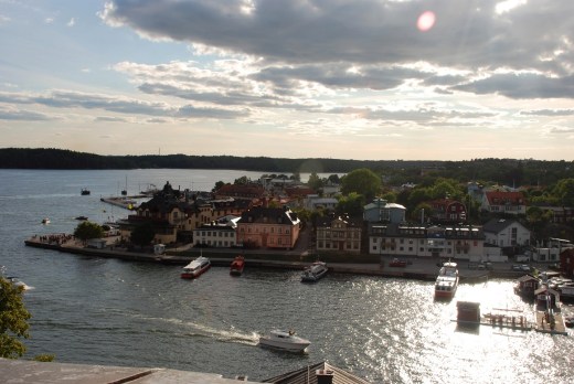 Vaxholm, taken from the top of the tower on the Kastellet