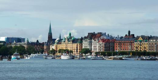 Stockholm waterfront with the Grand Hotel