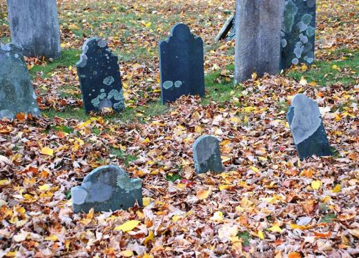 Old York burying place headstones.