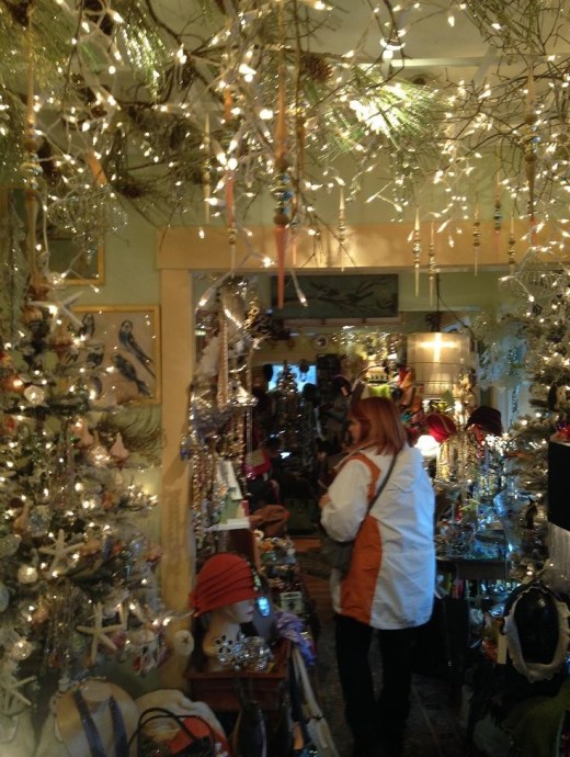 The entrance to Dannah's of Kennbunkport, our favorite shop in town.