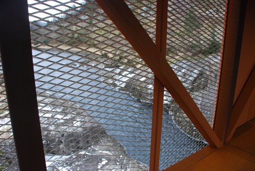 Looking our from the new bridge.