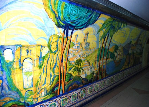 Subte staion tile art