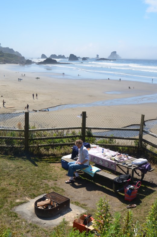 Our picnic spot at Indian Beach