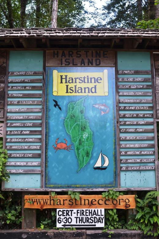 Harstine Island sign