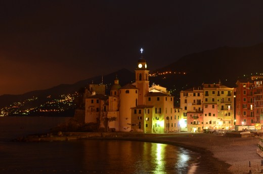 Camogli at night