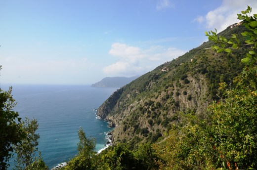 Looking west back from where we came from.