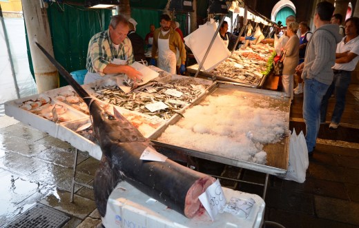 Pesche spada, fresh.  Slice off the size of steak you want.