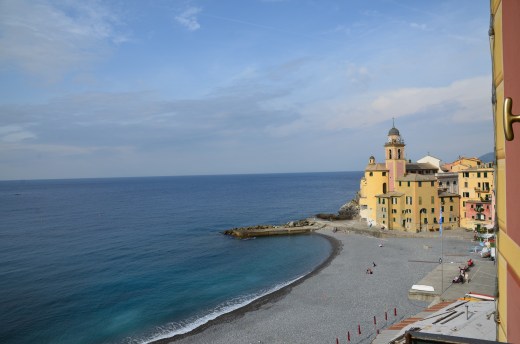 View from our apartment window.  Camogli