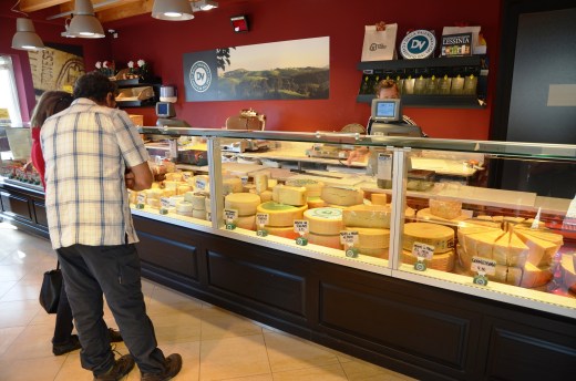 Cheese shop, up in the hills