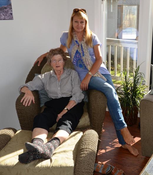 Me with my mom on her 80th birthday