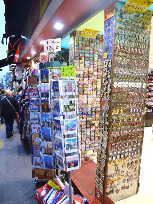 There are endless tacky souvenir shops lining the streets to Sacre-Coeur
