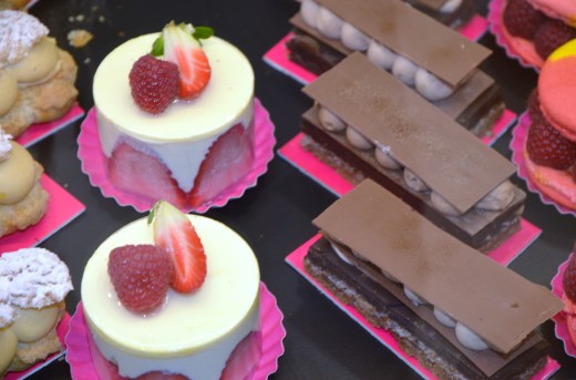 Pastries in the shop on our block