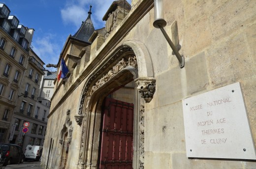 Exterior of Musee National du Moyen Age, or The National Museum of the MIddle Ages