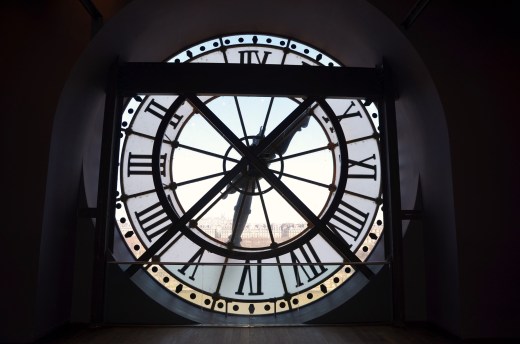 Inside the Musee d'Orsay looking the clock