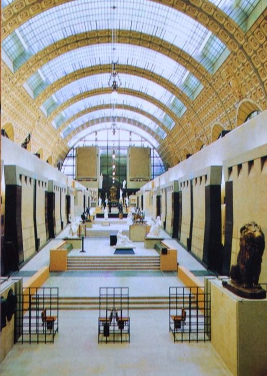 Postcard of the Vue de l'allee centrale, Musee d'Orsay