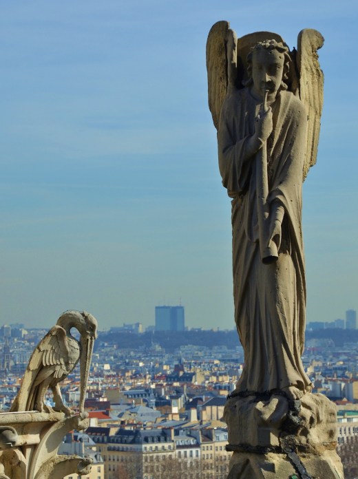 An angel in the south tower belfry
