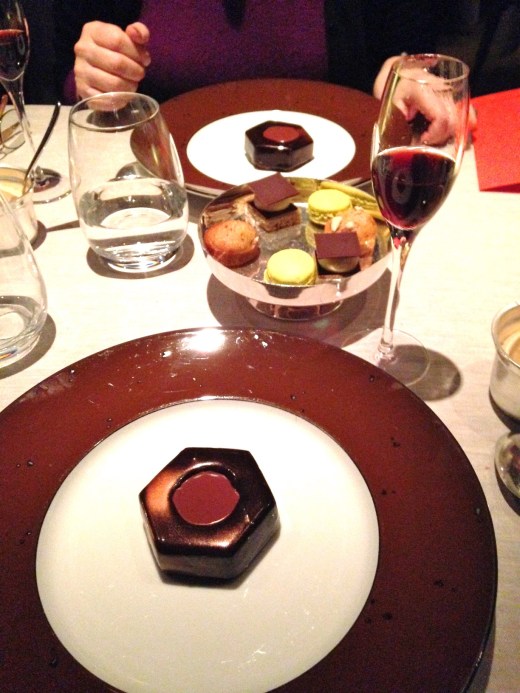 Crispy 'Tower nut', chocolate from their Paris factory and praline