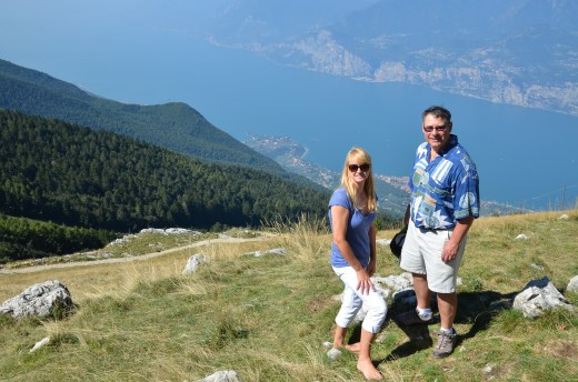 Me and Augie from on top of Monte Baldo looking out over Lake Garda