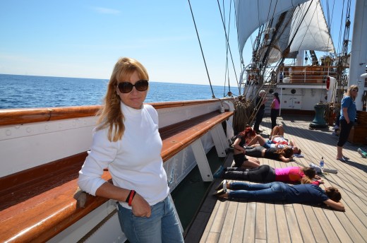 Me taking a break on the deck