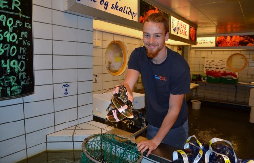 At the Kristiansand fish market