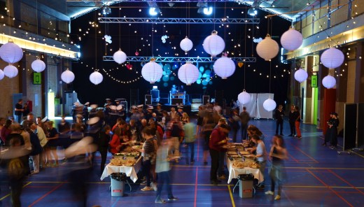 The after party for the crews