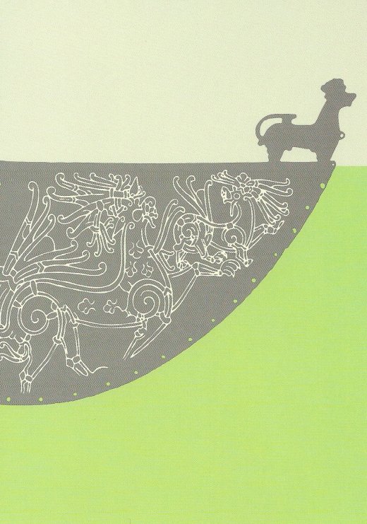 Artwork from a weathervane from Heggen, Norway. The vikings are credited with using a form of weathervane to predict the weather in the 9th century AD. These simple designs were made of bronze and other metals and replaced traditional cloth flags on Viking ships.