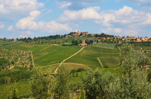 Typical countryside in Tuscany