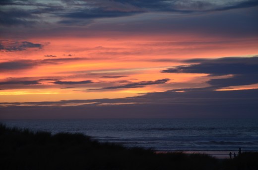 Sunset at Manzanita beach