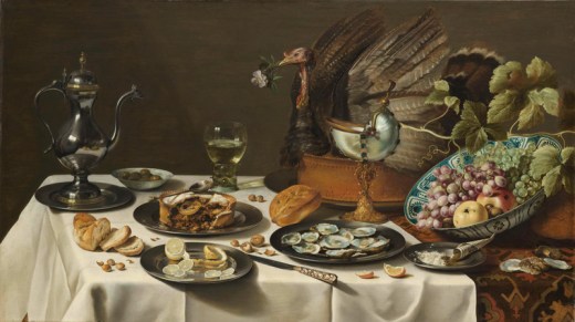 Still life with turkey pie