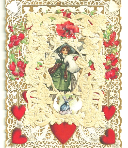 A Valentines' Day card from my grandmother's collection, early 1900s