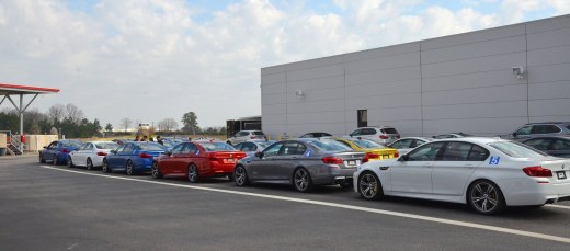 The M3s, M4s and M5s wait just outside the classroom