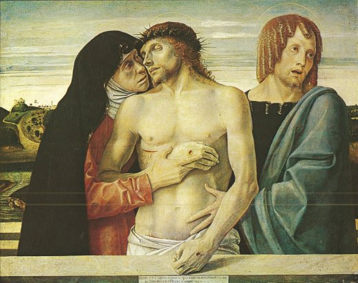 Giovanni Bellini's Pieta, c. 1468-71. Brera Gallery, Milan