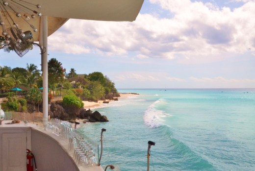 View from the bar at The Cliff Beach Club