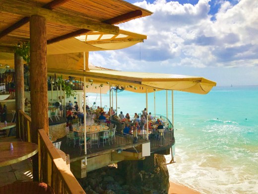 We stopped for lunch at The Cliff Beach Club