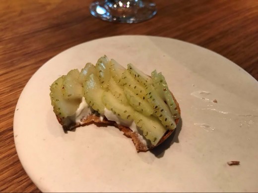 green strawberry tart