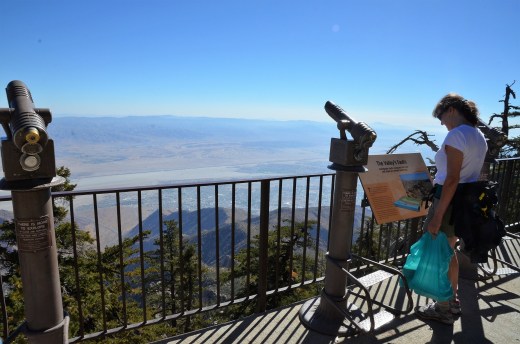 looking over Palm Springs