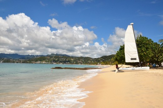 Grand Anse Beach looking north